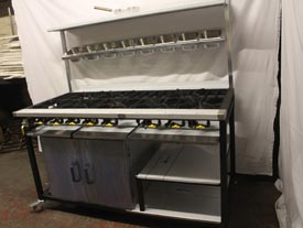 8 Burner Cooker with Oven & 2 Shelves