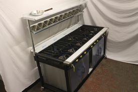 9 Burner Cooker with 2 Ovens